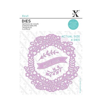 Xcut Love Wreath Die Set 4 Pieces