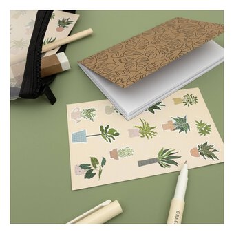 Botanical Notebook Stationery Set 9 Pieces image number 3