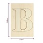 Wooden Letter B Plaque 10cm x 15cm image number 4