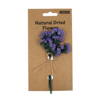 Purple Dried Forget Me Not Flower Picks 13cm image number 5