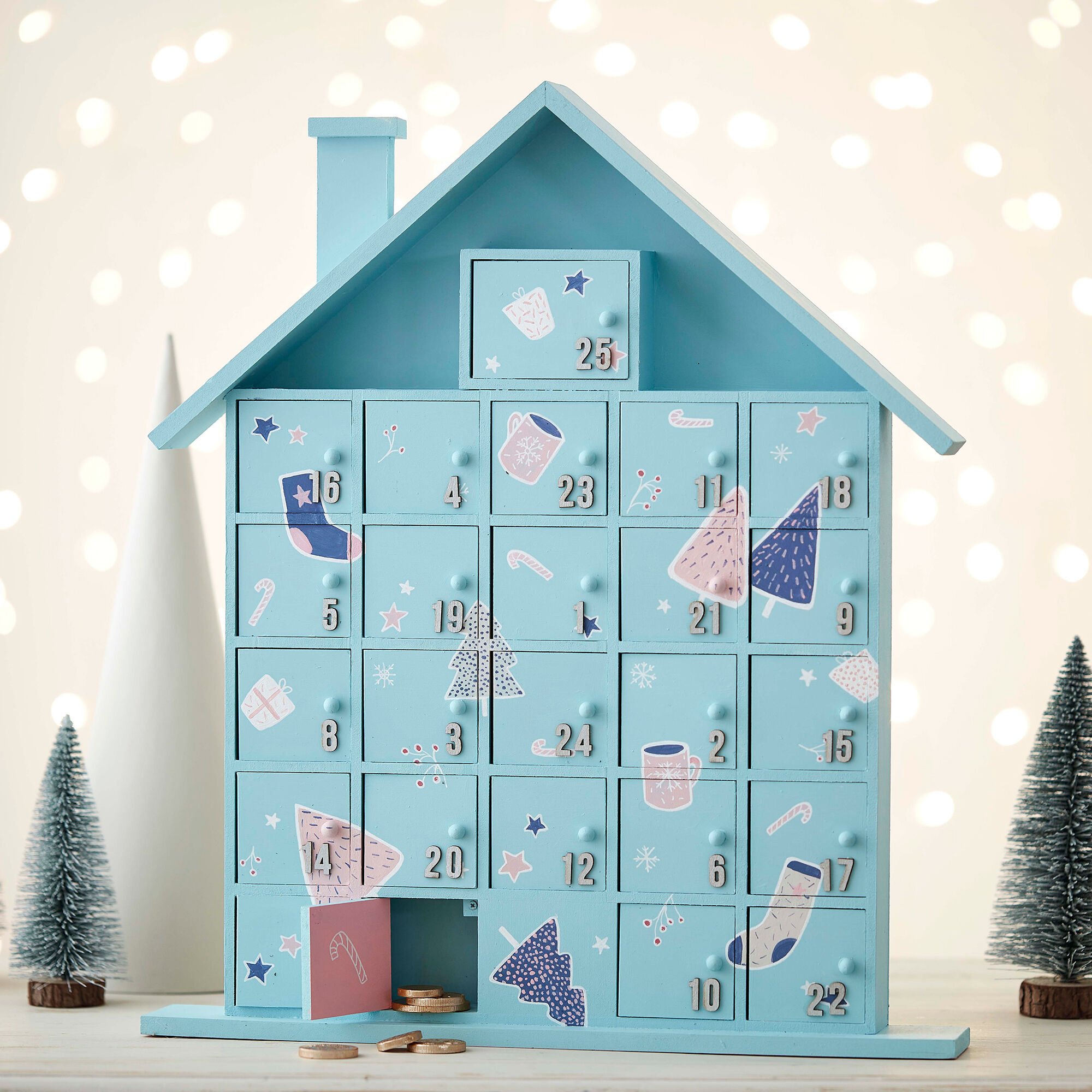 How to Decorate a Wooden Advent House | Hobbycraft