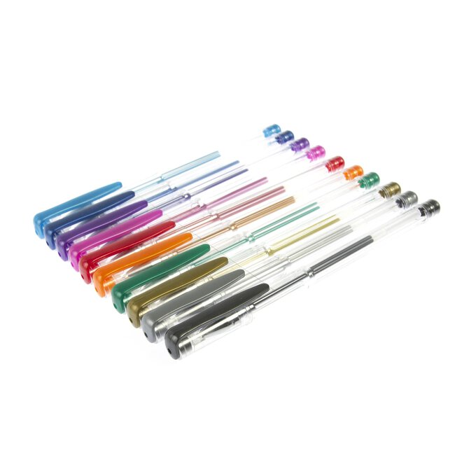 Metallic Gel Pens 10 Pack | Hobbycraft