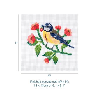 Trimits Bird Mini Cross Stitch Kit 13cm x 13cm image number 3