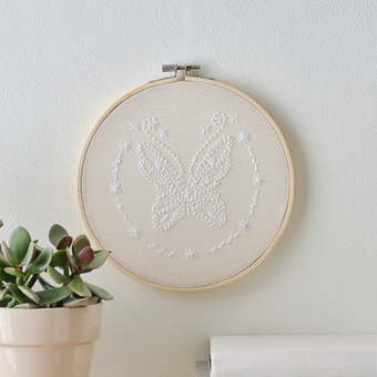 How to Make a Candlewick Style Embroidery Hoop