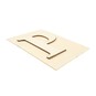 Wooden Letter P Plaque 10cm x 15cm image number 3