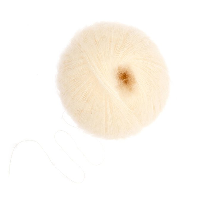 Knitcraft Cream Oh My Fluff Yarn 50g