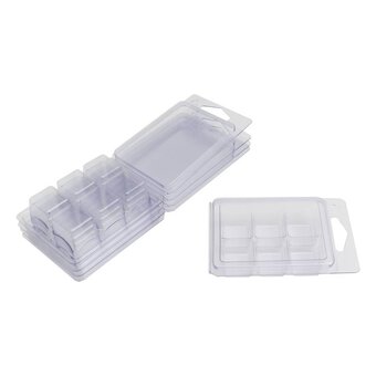 25 X Clamshell Wax Melt Plastic Boxes. FIVER !!