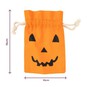 Orange Pumpkin Linen Pouch image number 4