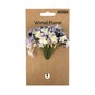 White and Purple Verbana Floral Pick 10cm image number 5