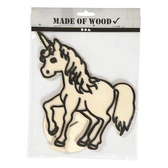 Decorate Your Own Unicorn Wooden Shape