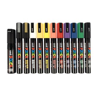 Uni-ball Posca PC-5M Marker Pens 12 Pack