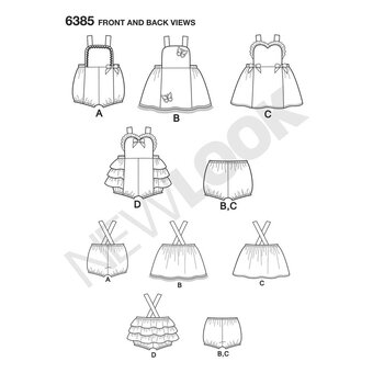 New Look Babies' Dress and Romper Sewing Pattern 6385 | Hobbycraft