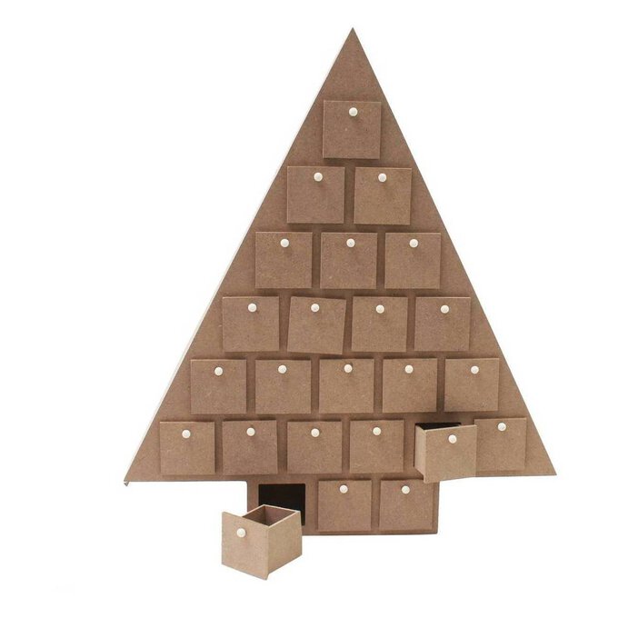 Wooden Christmas Tree Advent Calendar Hobbycraft