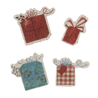 Christmas Present Cork Toppers 4 Pack