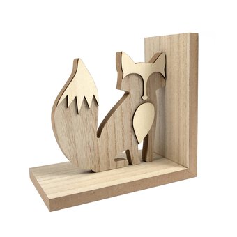 Wooden Fox Bookends 2 Pack image number 3