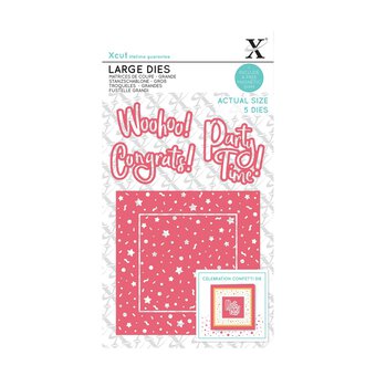 Xcut Large Confetti Card Die Set 5 Pieces