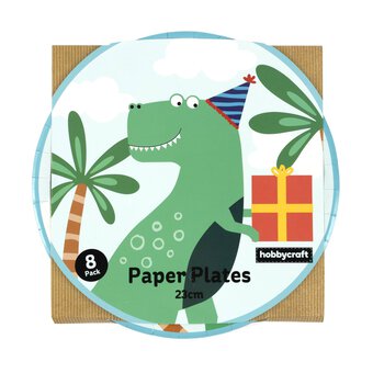 Dinosaur Party Paper Plates 8 Pack  image number 5
