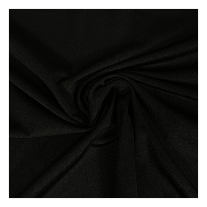 Black Elastane Fabric by the Metre | Hobbycraft