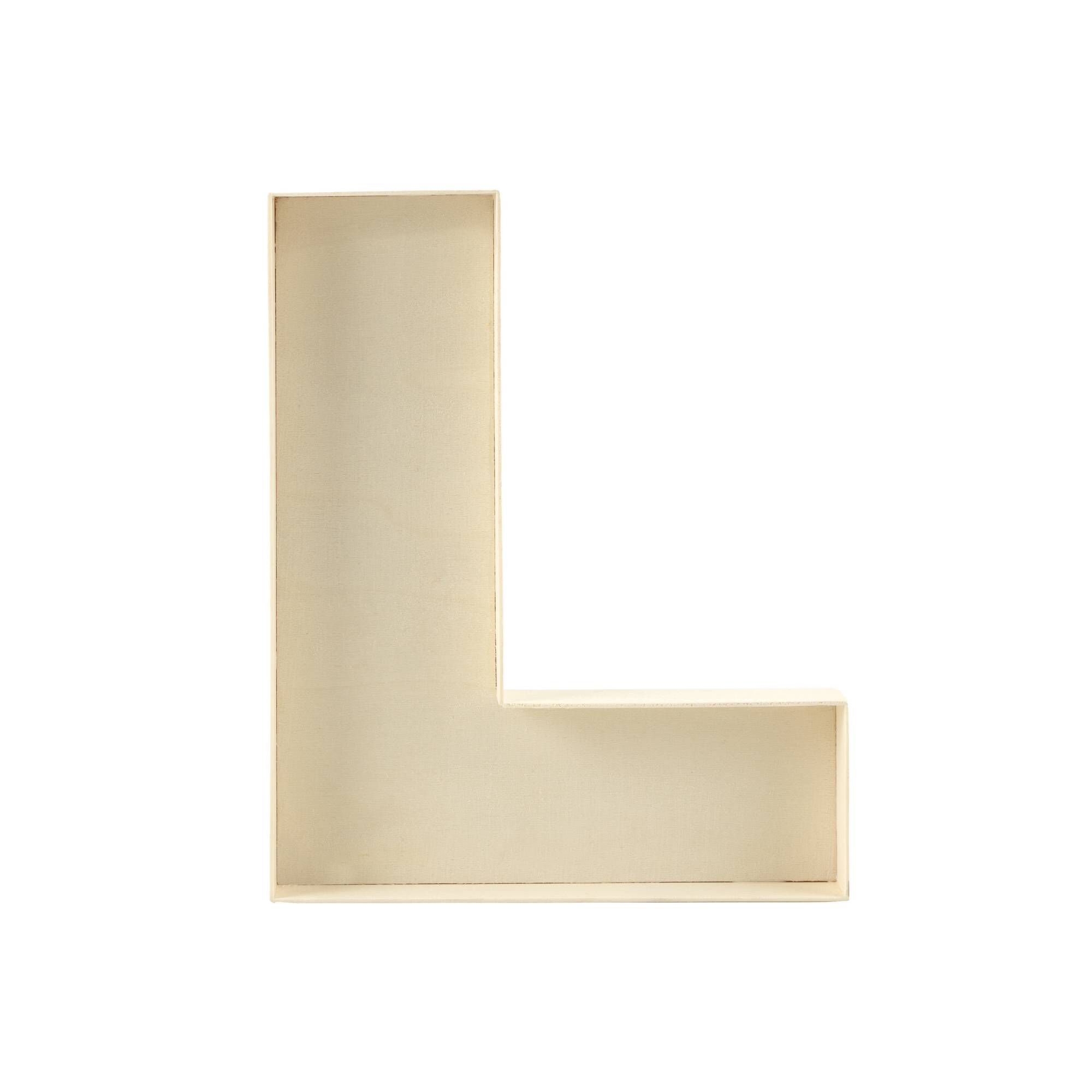 Wooden Fillable Letter L 22cm 