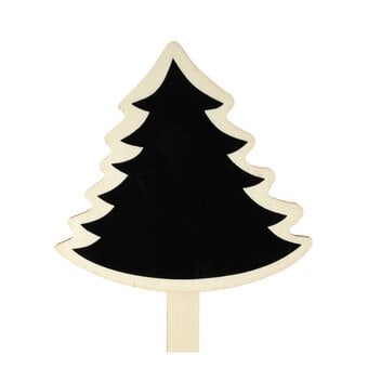 Wooden Blackboard Christmas Tree Pick 24cm image number 3