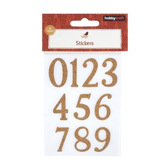 Cork Number Stickers 10 Pack