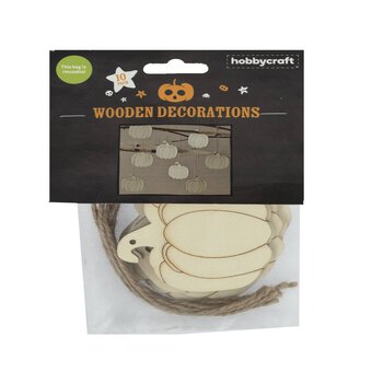 Wooden Pumpkin Decorations 10 Pack image number 5