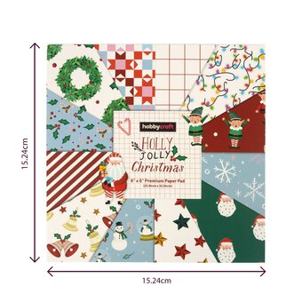 Holly Jolly Christmas 6 x 6 Inches Paper Pad 24 Sheets image number 6