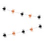 Orange and Black Paper Spider Garland 5m image number 2