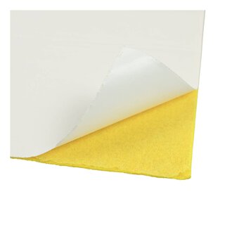 Yellow Self-Adhesive Felt Sheet 9 x 12 Inches image number 3