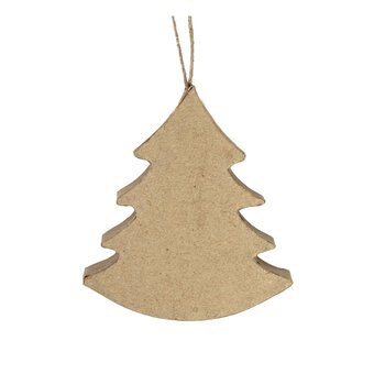 Mache Hanging Tree Decoration 10cm