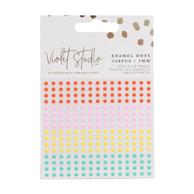 Violet Studio Bright Enamel Dots 240 Pack image number 1