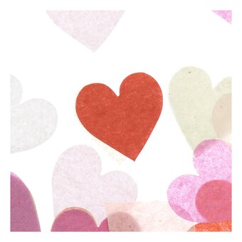 Pink Heart Tissue Paper Confetti 50g image number 3