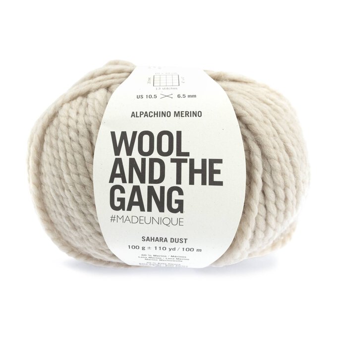 Wool and the Gang Sahara Dust Alpachino Merino 100g image number 1