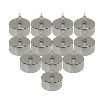 Hanging Votive and LED Tealight 12 Pack Bundle