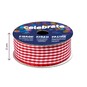 Red Gingham Ribbon 20mm x 4m image number 4