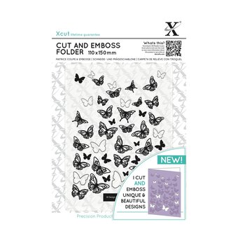 Xcut Butterfly Cut and Emboss Folder 11cm x 15cm