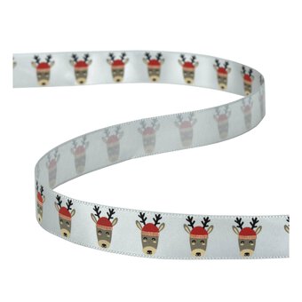 Reindeer Printed Ribbon 15mm x 3m image number 3