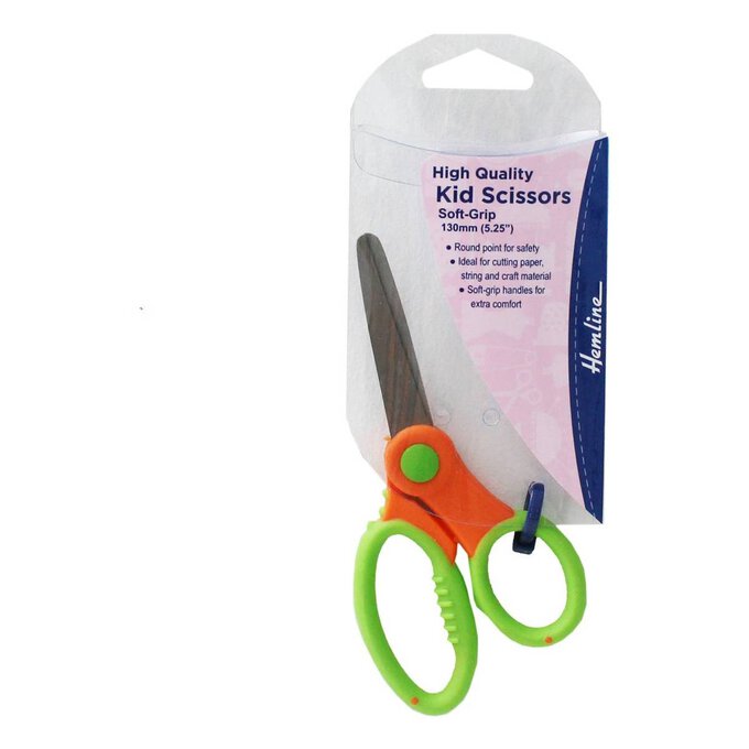Children's left-handed scissors rounded 13.5cm mix of colours