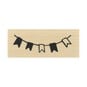 Bunting Wooden Stamp 2.5cm x 6.3cm image number 3