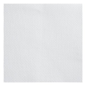 White 16 Count Aida Fabric 76cm x 91cm | Hobbycraft