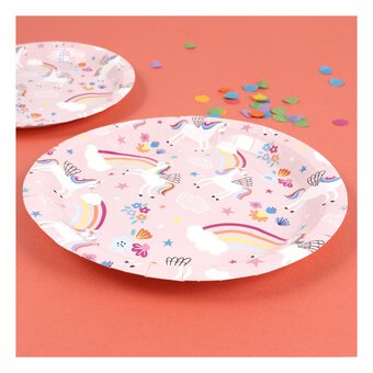 Unicorn Party Paper Plates 8 Pack