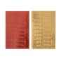 Gold and Red Happy Christmas Foil Stickers 24 Pack image number 2