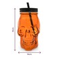 Orange Skull Drinking Jar  image number 6