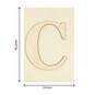 Wooden Letter C Plaque 10cm x 15cm image number 4