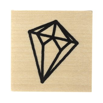 Diamond Wooden Stamp 3.8cm x 3.8cm image number 3