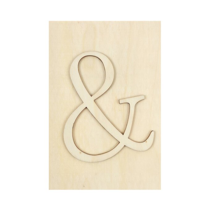 Wooden Symbol & Plaque 10cm x 15cm image number 1