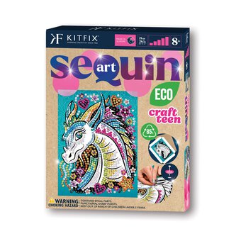 Kitfix Dragon Sequin Art Craft Teen Kit