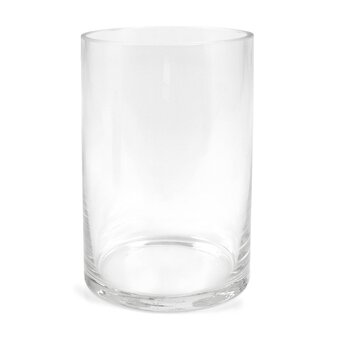 Clear Glass Cylinder Vase 15cm x 10cm 