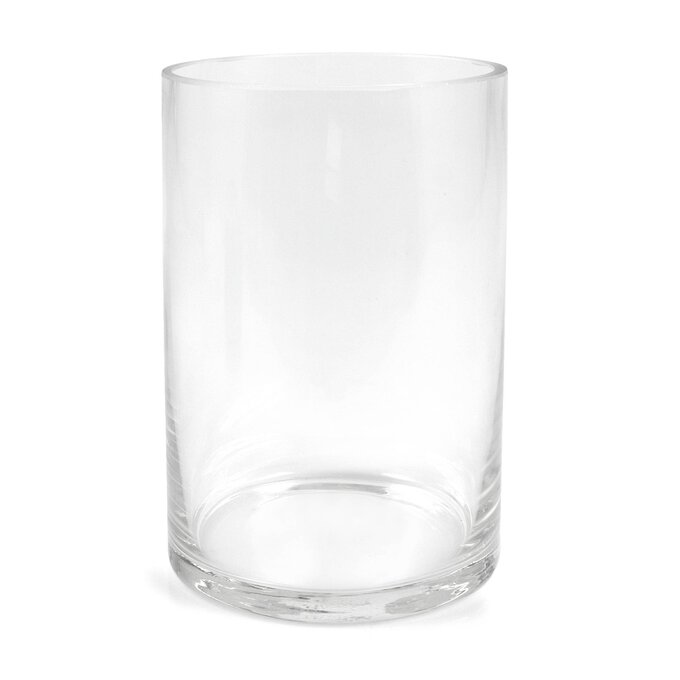 Clear Glass Cylinder Vase 15cm x 10cm  image number 1