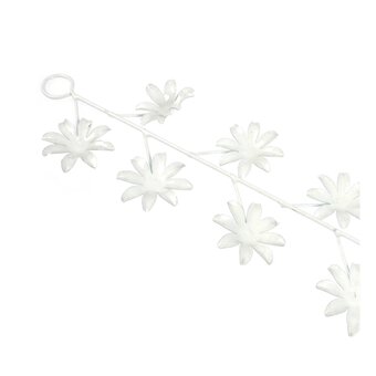 White Metal Flower Garland 1m image number 3